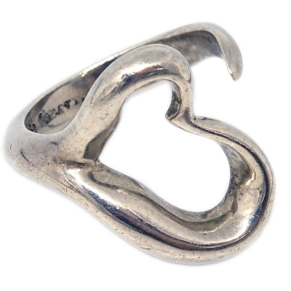 Tiffany & Co. Open Heart Ring Peretti Sterling #51 #11 194526